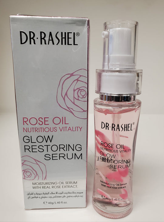 DR RASHEL ROSE OIL NUTRITIOUS VITALITY GLOW RESTORING SERUM RoyalGlow Organics