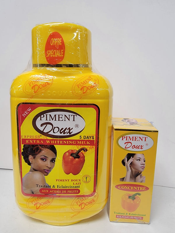 Piment doux lightening body milk 500ml + serum PIMENT DOUX
