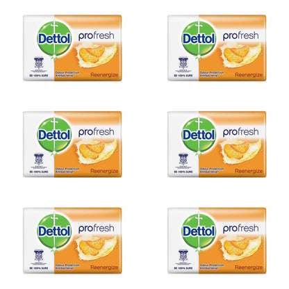 Dettol Anti-Bacterial Bar Soap, Re-Energize, 105 Gr / 3.7 Oz (3 Pack) Dettol