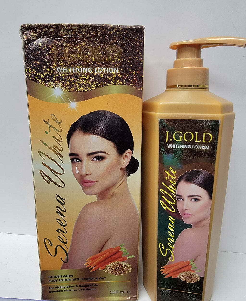 Serena White J Gold Whitening Body Lotion 500ml RoyalGlow Organics
