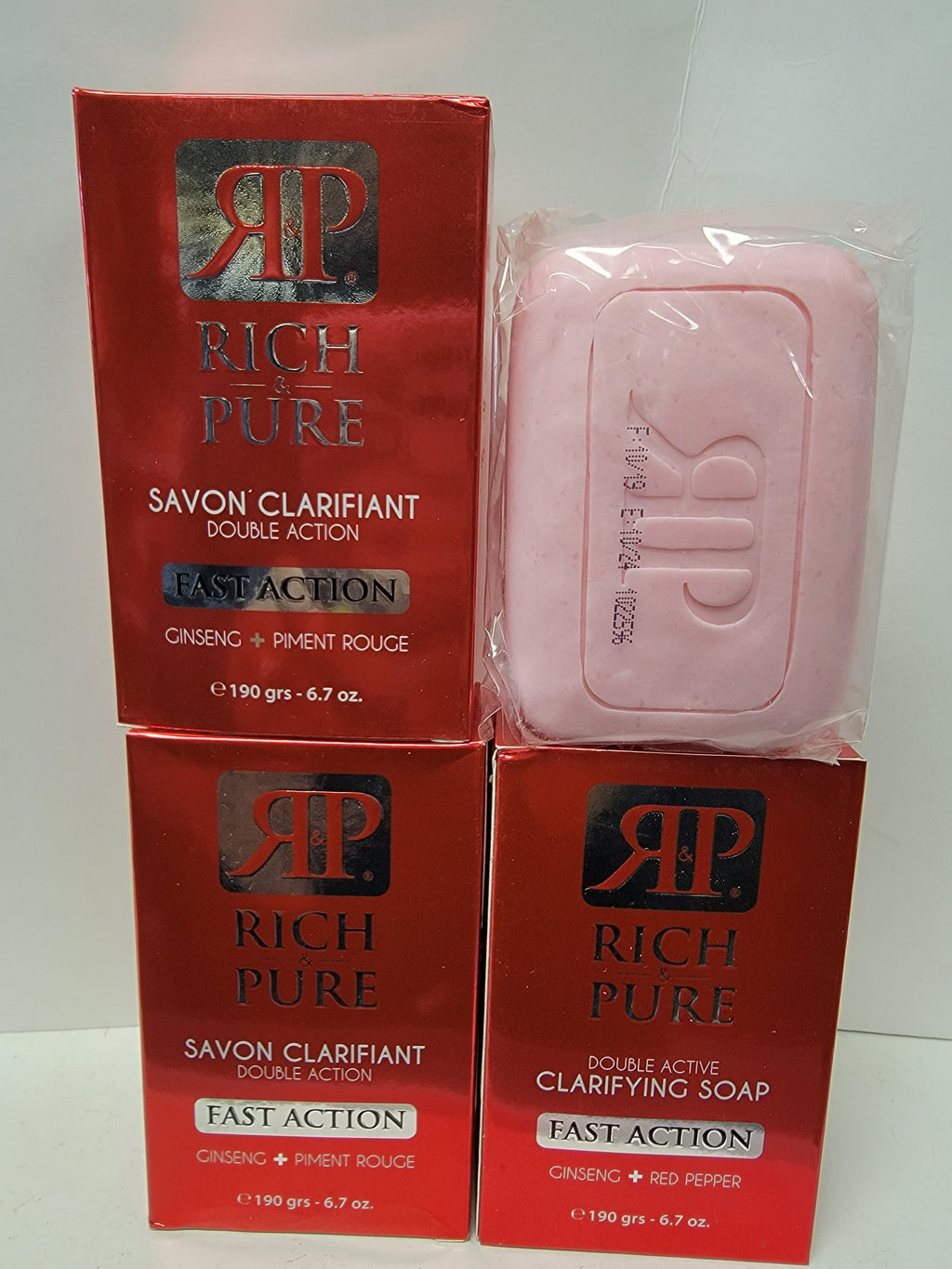 Rich &amp; Pure Double Active Clarifying Soap Fast Action 100g RICH PURE