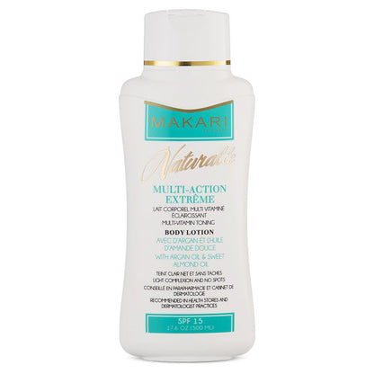 Makari Multi-Action Multi-Vitamin Toning Body Lotion with Argan Oil&amp;Sweet Almond Oil SPF 15 17.6oz/500ml Makari