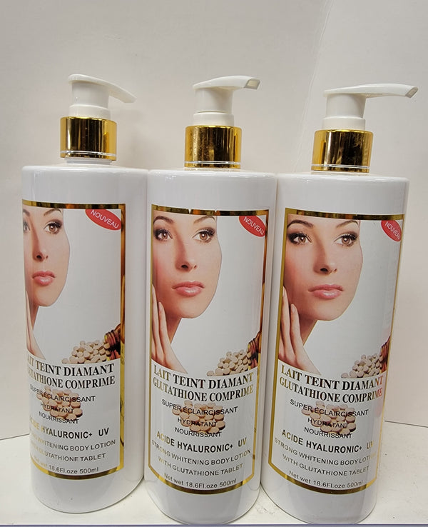 LAIT TEINT DIAMANT GLUTATHIONE COMPRIME WHITENING LOTION LAIT TEINT DIAMANT