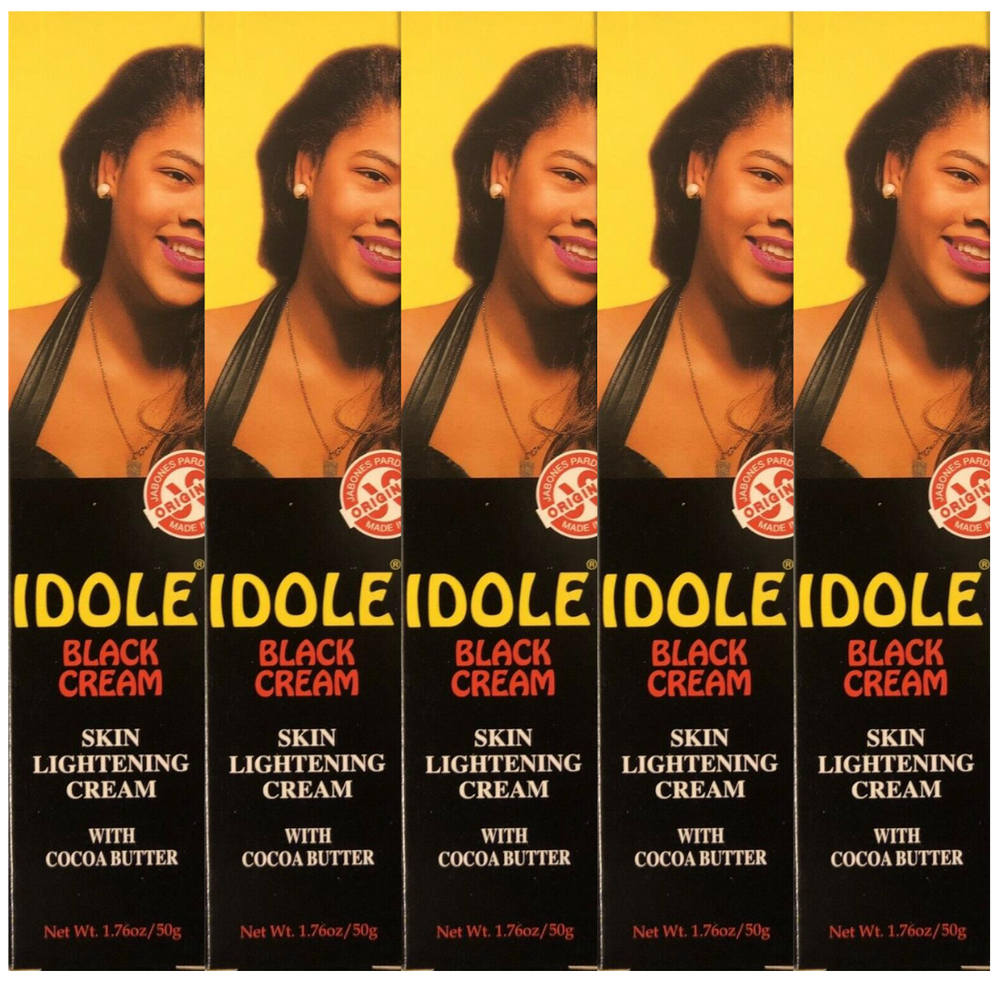 IDOLE Black Lightening Cream (Pack of 5) idole
