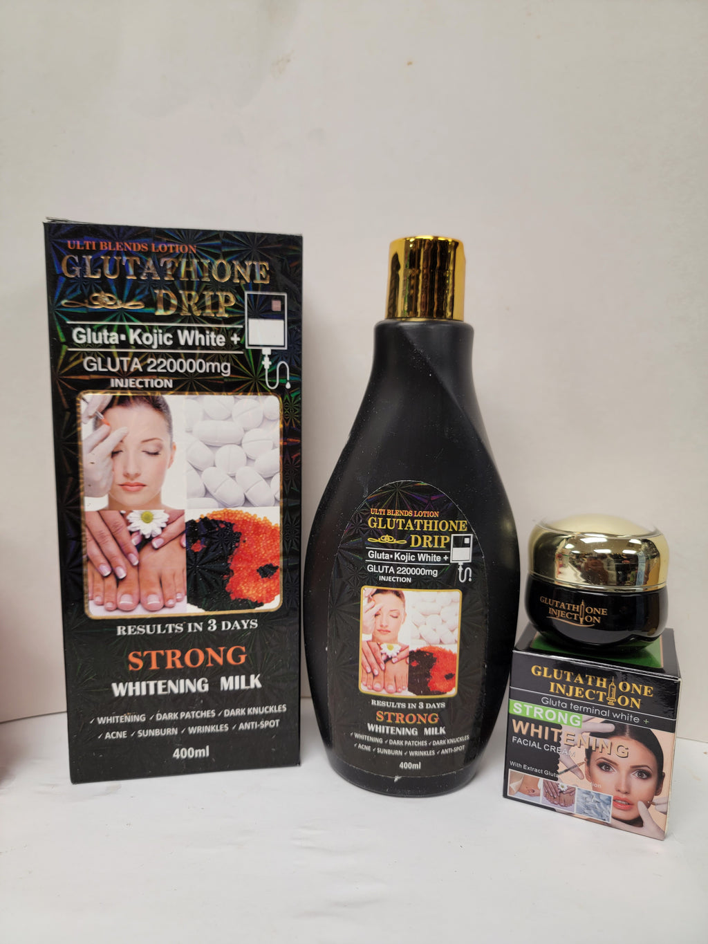 Glutathione Drip whitening Body Milk &amp; face cream Glutathione Drip