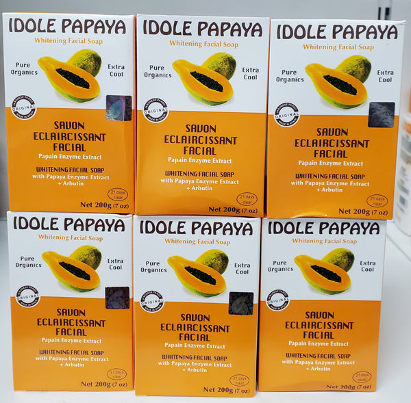 IDOLE PAPAYA WHITENING FACIAL SOAP PURE ORGANICS idole