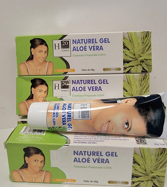 H20 Natural Aloe vera Tube gel 2.00 oz / 60 g H20