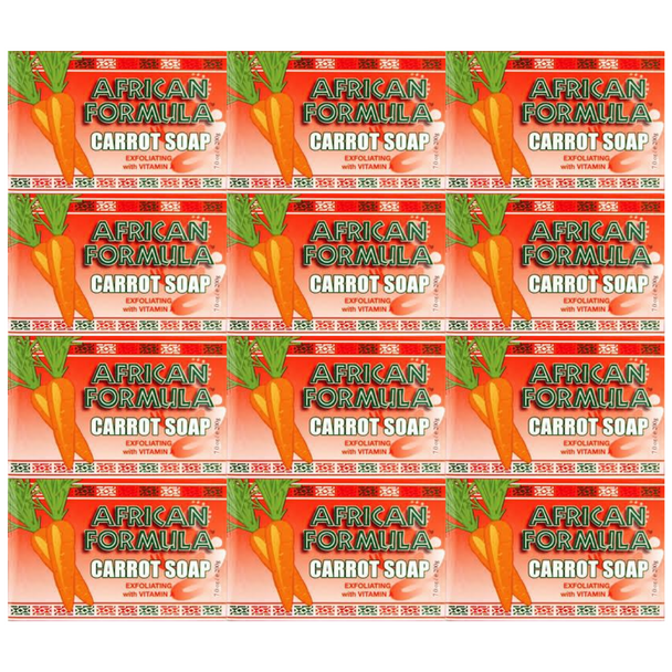 African Formular Carrot Soap 3 oz / 85 g (6 PACK) African Formula