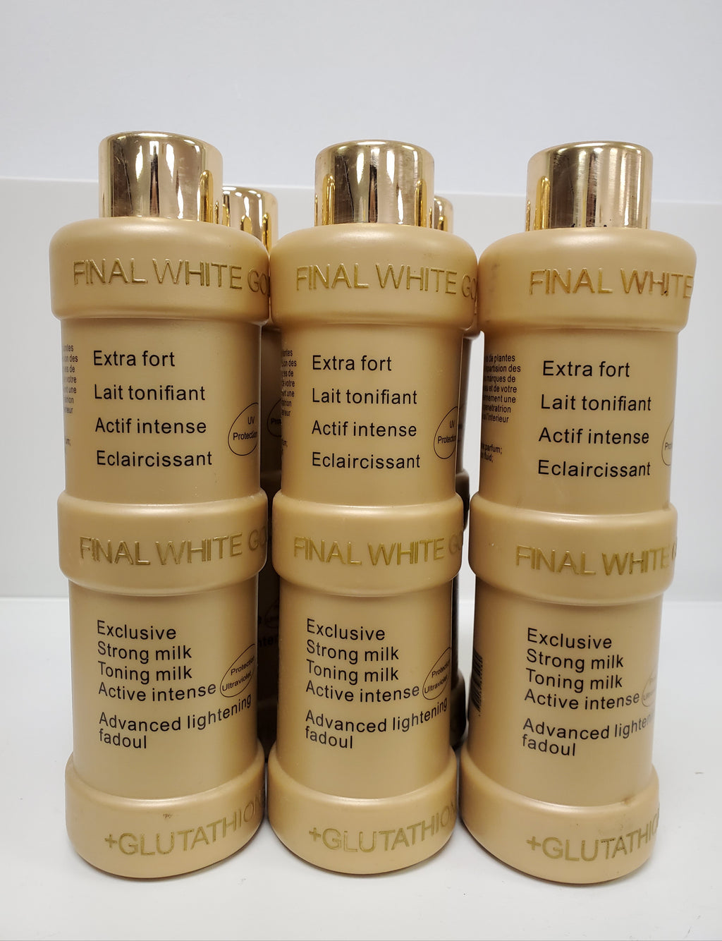 FINAL WHITE GOLD EXCLUSIVE STRONG WHITENING BODY MILK RoyalGlow Organics