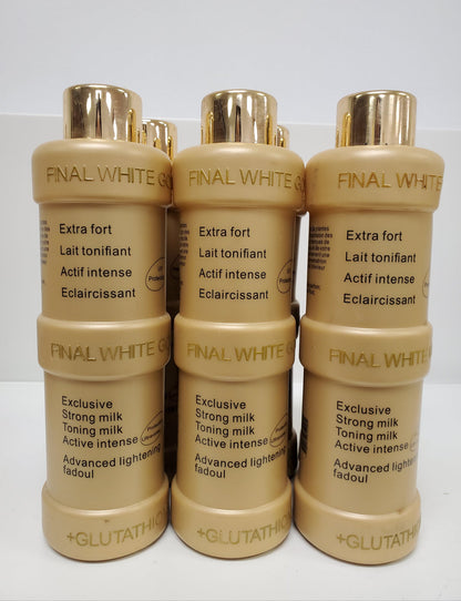 FINAL WHITE GOLD EXCLUSIVE STRONG WHITENING BODY MILK RoyalGlow Organics
