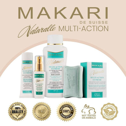 Makari Multi-Action Exfoliating Lightening Soap with Argan Oil&amp;Sweet Almond Oil SPF 15 7oz/200g Makari