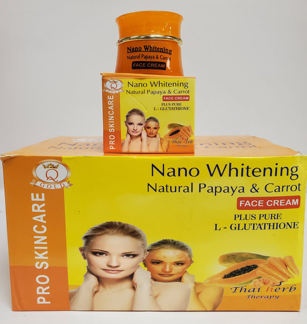 NANO WHITENING NATURAL PAPAYA & CARROT FACE CREAM Nano Extra White
