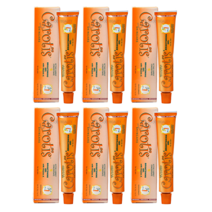 Carotis Brightening Gel Skincare w Carrot Vitamin A 1oz / 30g Tubes (Pack of 6) CAROTIS