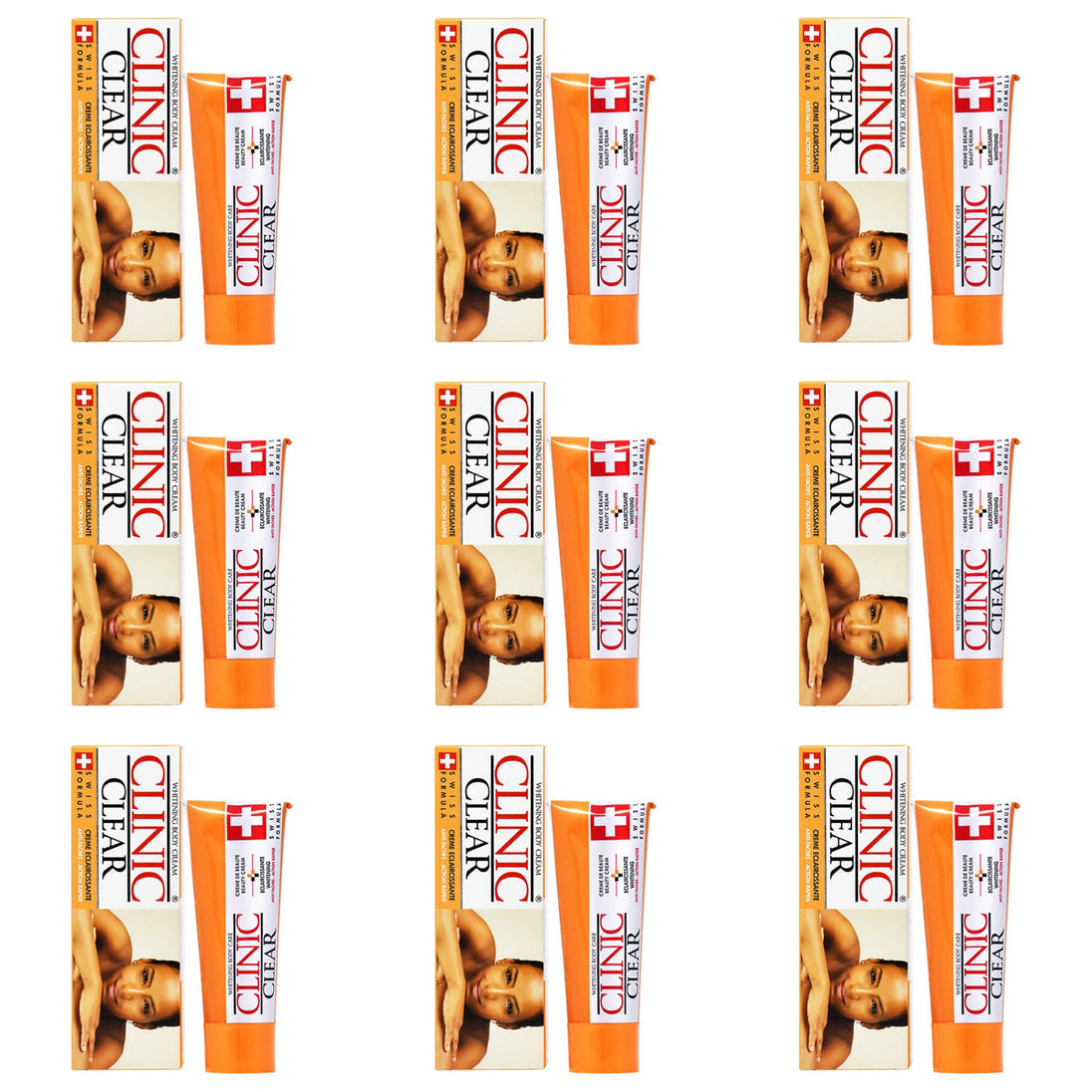 Clinic Clear Body Tube Cream 1.76 oz / 50 g (10 PACK) Clinic Clear