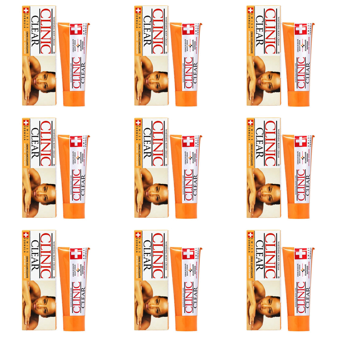 Clinic Clear Body Tube Cream 1.76 oz / 50 g (10 PACK) Clinic Clear