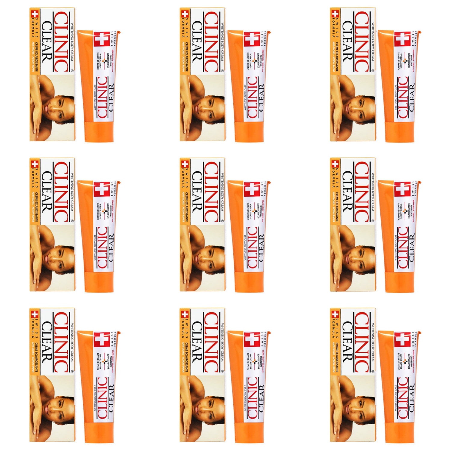 Clinic Clear Body Tube Cream 1.76 oz / 50 g (10 PACK) Clinic Clear