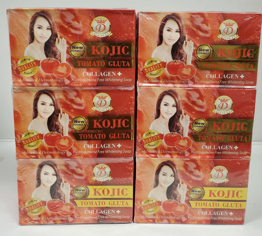 KOJIC TOMATO GLUTA COLLAGEN 7DAYS WHITENING SOAP KOJIC CLEAR