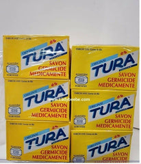 Tura Germicidal Medicated Soap (Blue) 2.50 oz / 75 g (6 PACK) royalglow organics