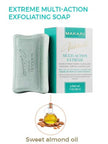 Makari Multi-Action Exfoliating Lightening Soap with Argan Oil&Sweet Almond Oil SPF 15 7oz/200g Makari