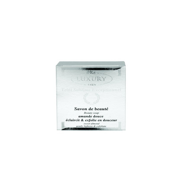 White Luxury Paris Almond Beauty Soap 7 oz White luxury