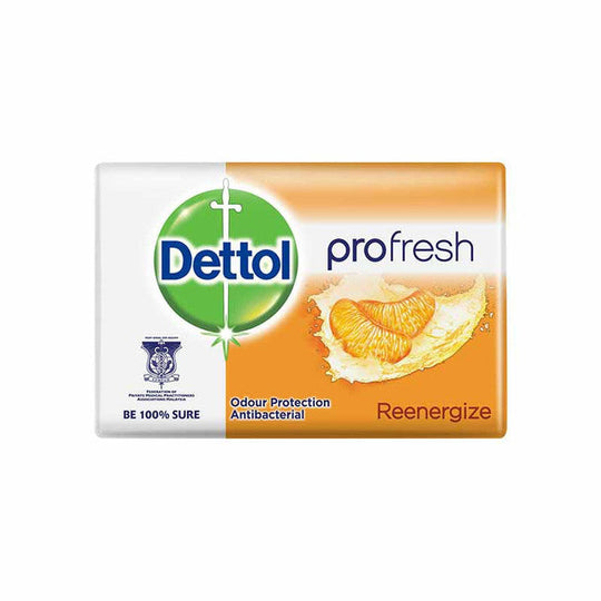 Dettol Anti-Bacterial Bar Soap, Re-Energize, 105 Gr / 3.7 Oz (3 Pack) Dettol