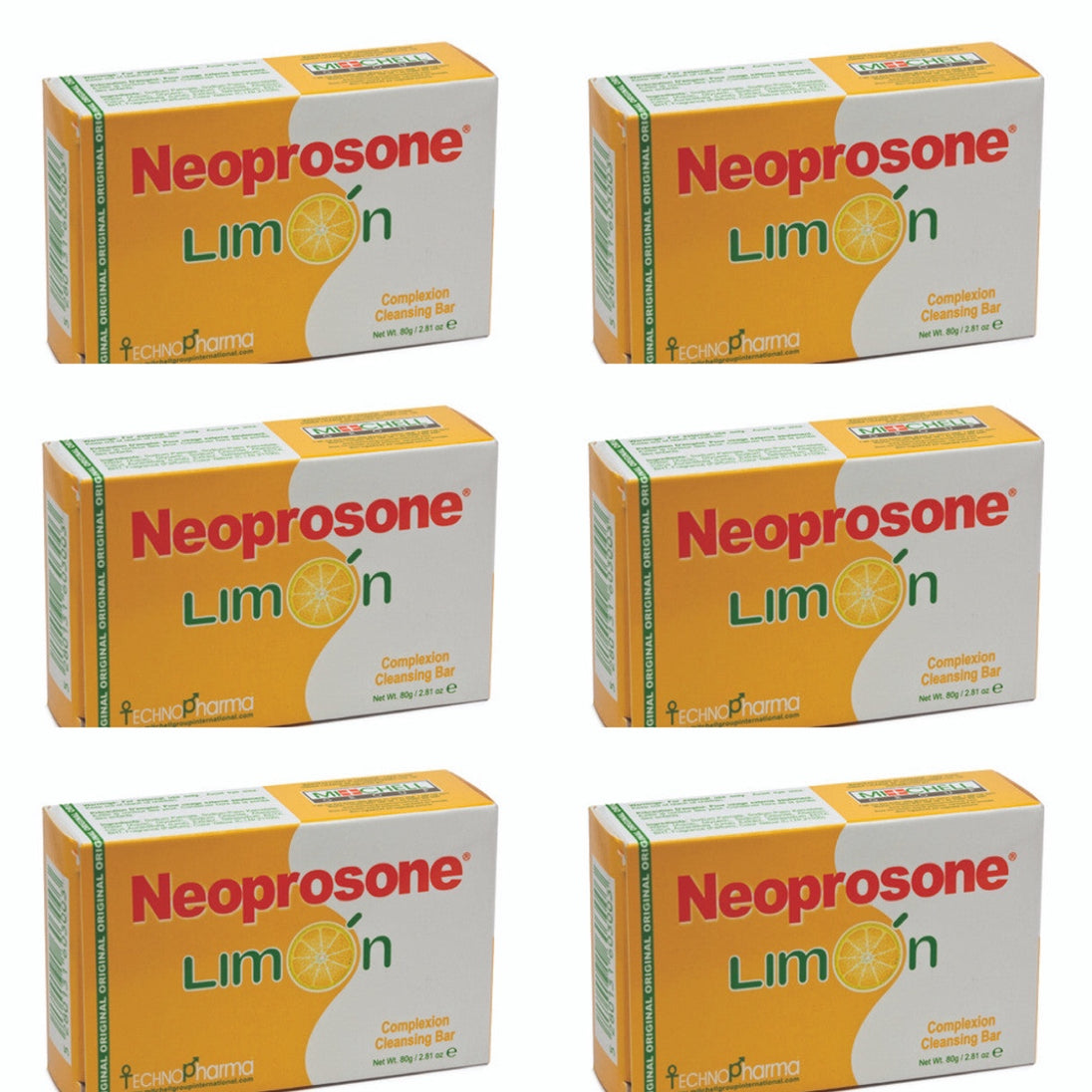 Neoprosone Technopharma Limon Soap 80 g/2.82 oz(6 PACK) neoprosone