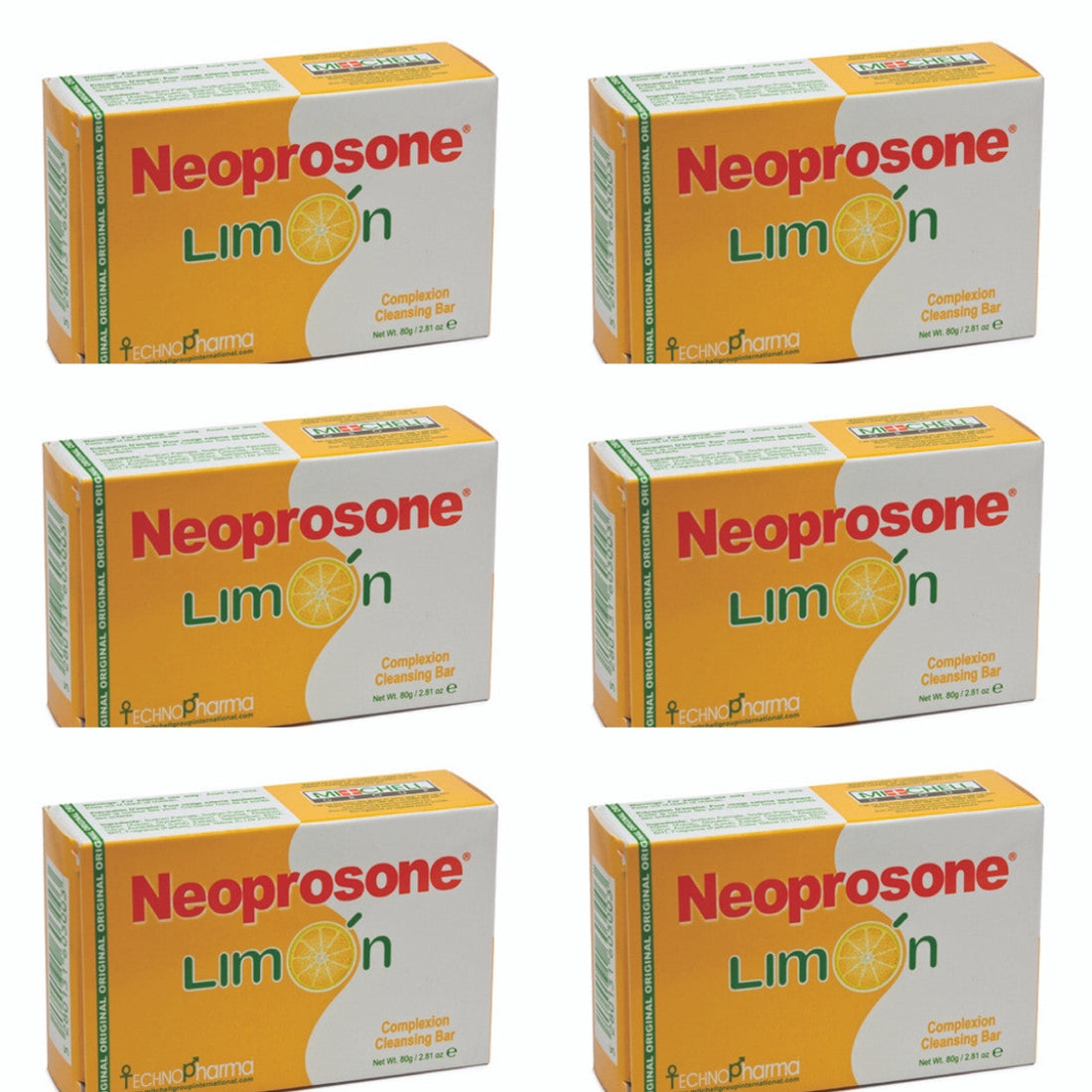Neoprosone Technopharma Limon Soap 80 g/2.82 oz(6 PACK) neoprosone