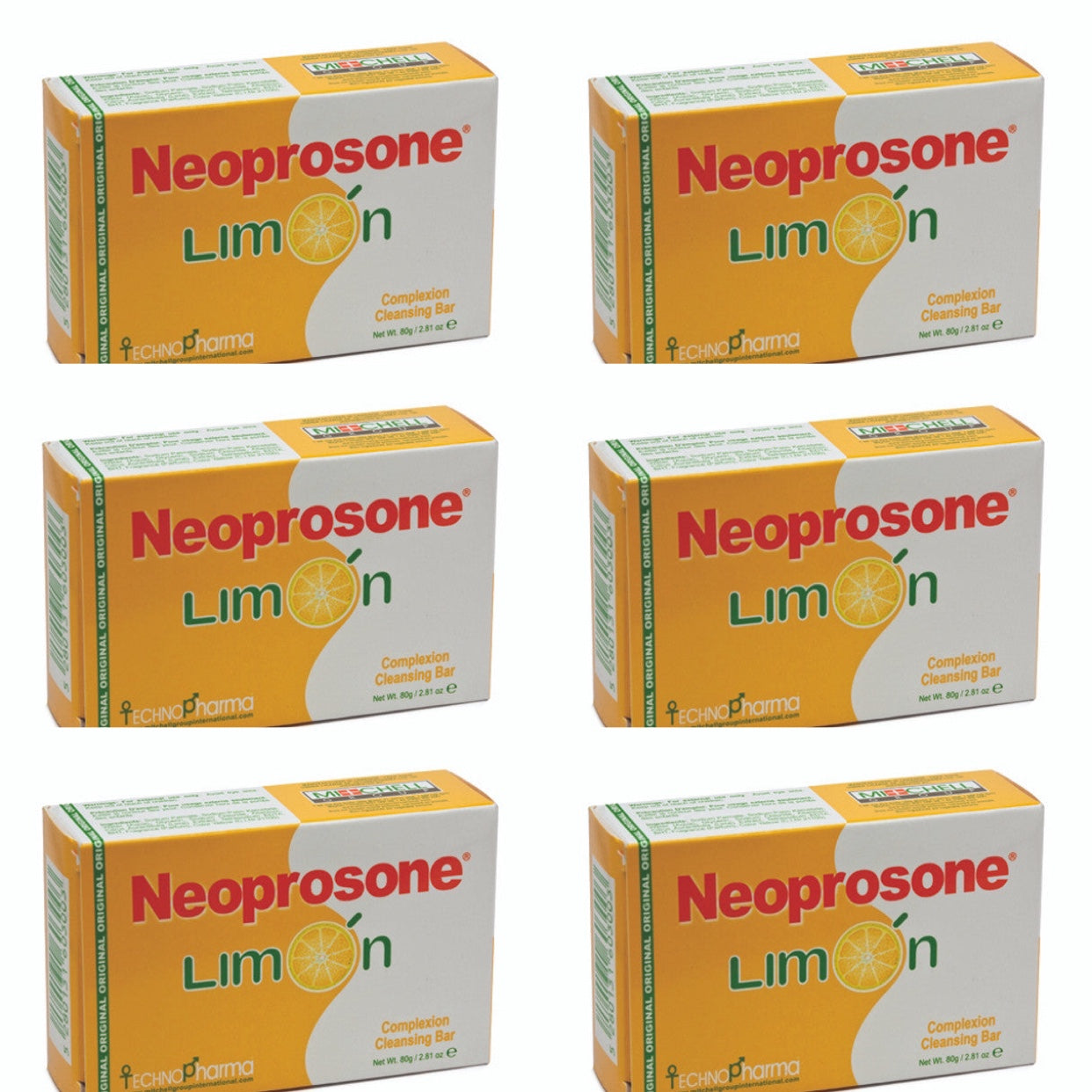 Neoprosone Technopharma Limon Soap 80 g/2.82 oz(6 PACK) neoprosone
