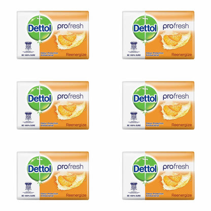 Dettol Anti-Bacterial Bar Soap, Fresh, 105 Gr / 3.7 Oz (12 Pack) Dettol