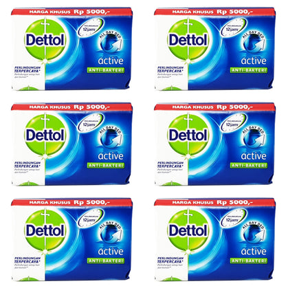 Dettol Anti-bacterial Bar Soap Active - (3 Pack) Dettol