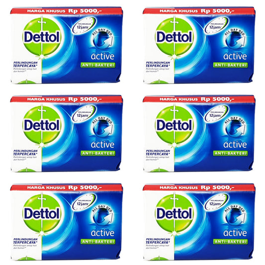 Dettol Anti-bacterial Bar Soap Active - (3 Pack) Dettol