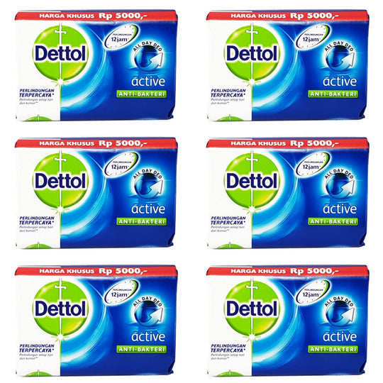 Dettol Anti-bacterial Bar Soap Active - (3 Pack) Dettol