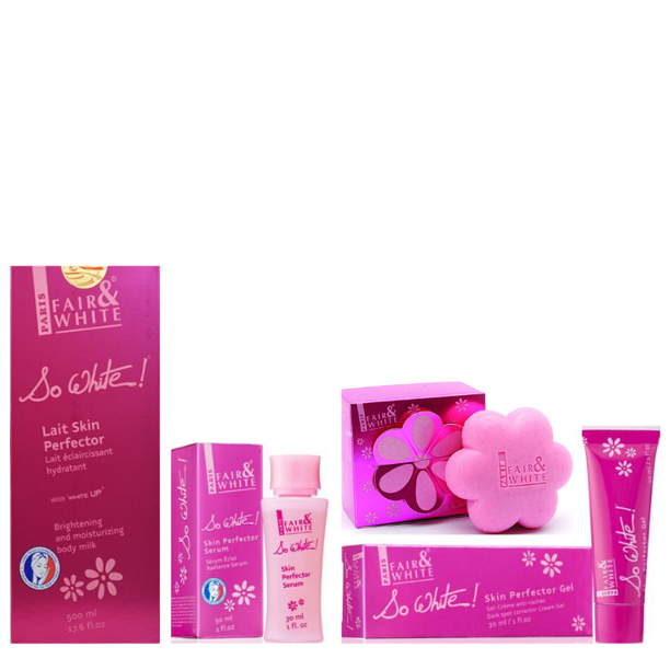 So White Skin Perfector Serum + Gel + Soap + Lotion Fair &amp; White So White