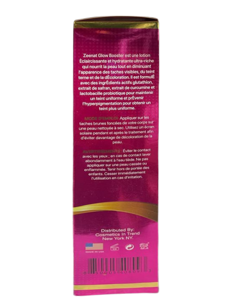 Zeenat Glow Booster Brightening And Hydrating Lotion 500ml ZEENAT