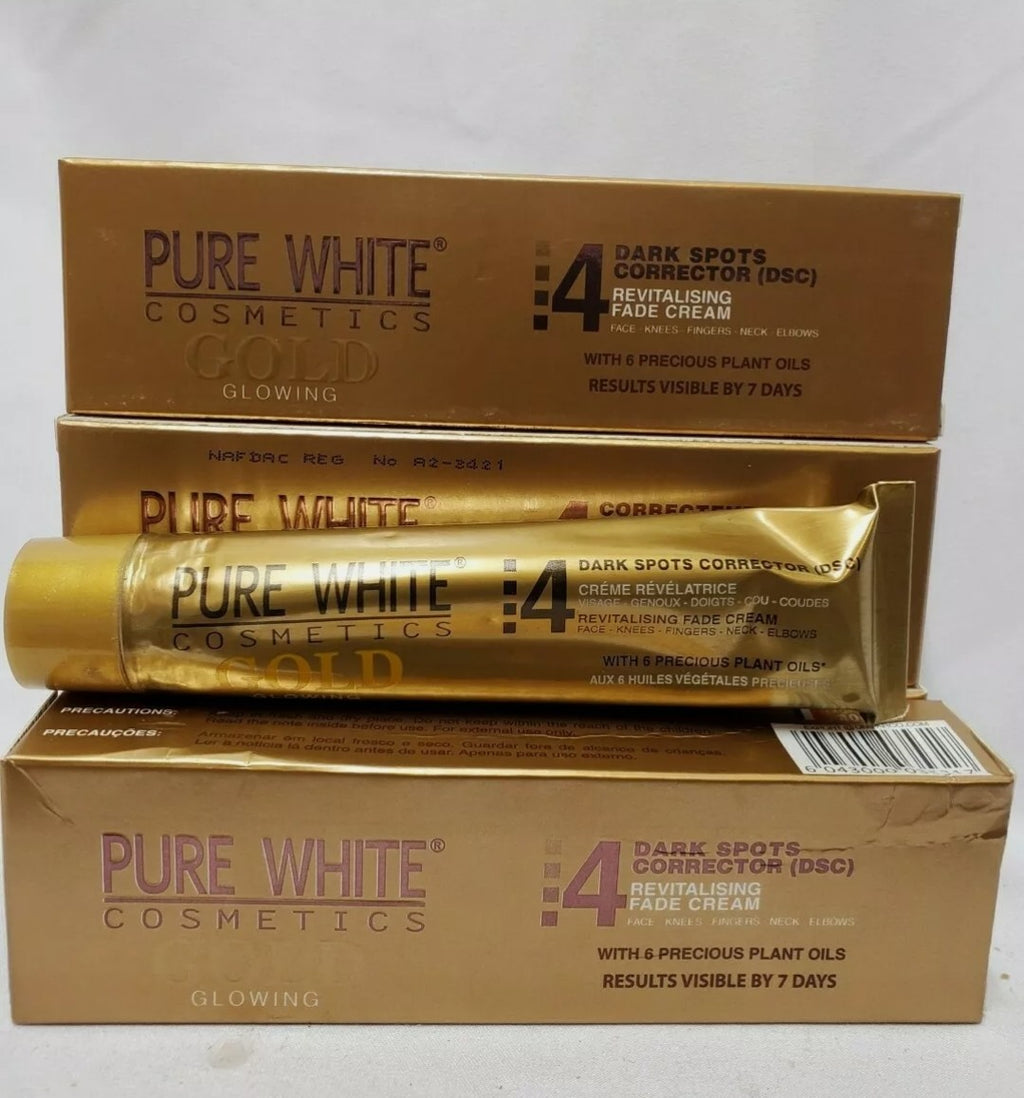 PURE WHITE GOLD 4 DSC REVITALIZING CREAM 40 G (4 Pack) Kismet Beauty