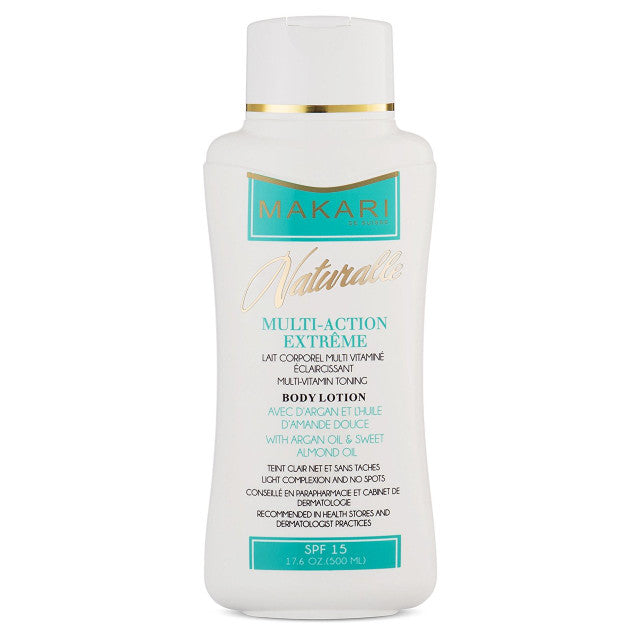 Makari Multi-Action Multi-Vitamin Toning Body Lotion with Argan Oil&amp;Sweet Almond Oil SPF 15 17.6oz/500ml Makari