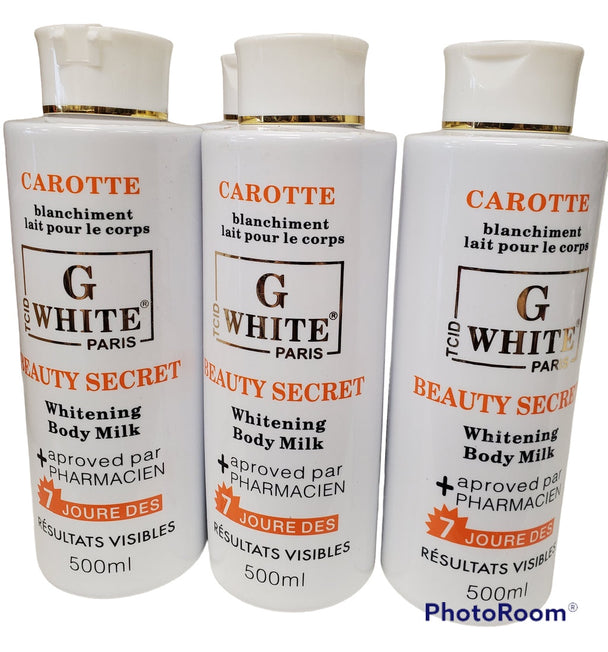 G WHITE PARIS BEAUTY SECRET WHITENING BODY MILK G white paris