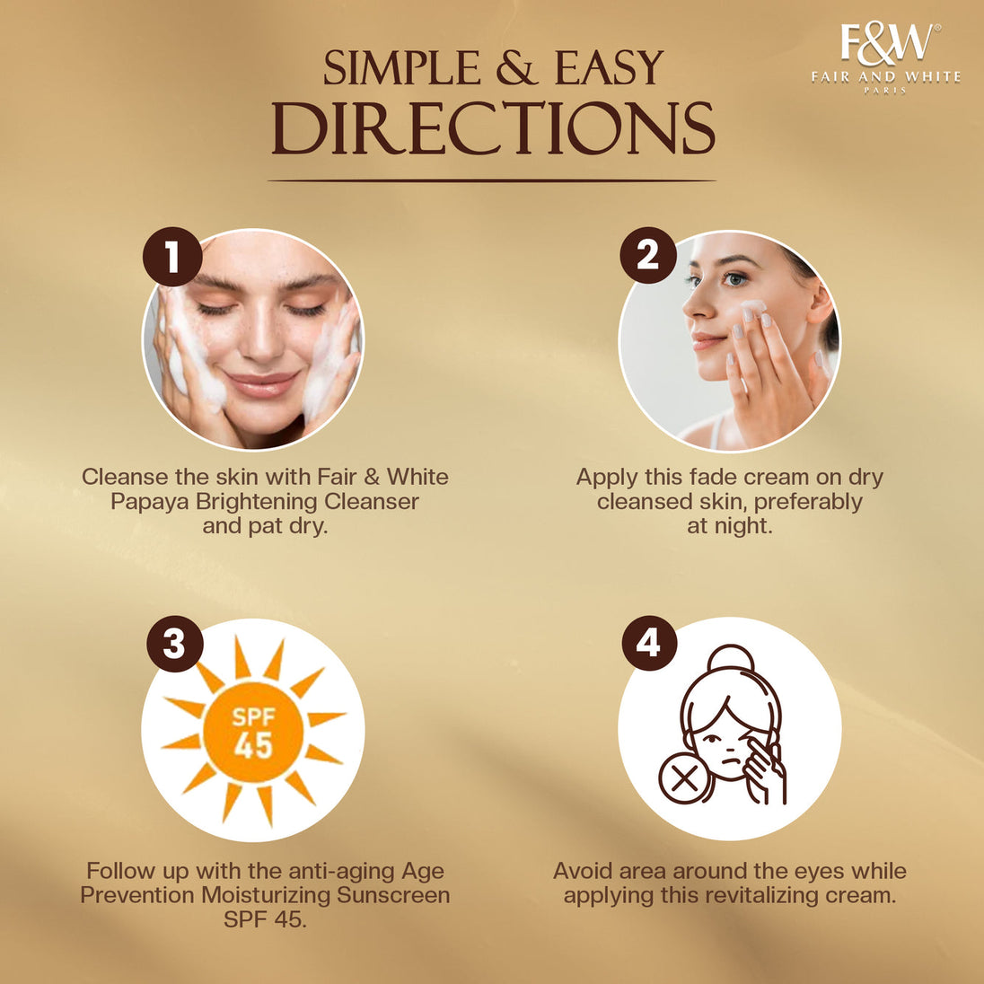 Fair & White Gold Fair & White Gold Revitalizing Step 2 Fade Cream -Unifier - 50ml / 1.7 oz Cream #2 Fade Revitalizing 1.7oz / 50ml Fair & White Gold