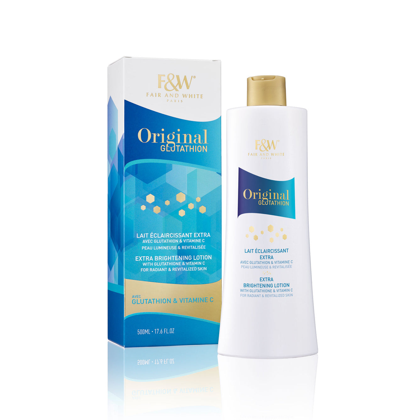 Fair and White Original Glutathion Brightening Lotion 500ml FAIR &amp; WHITE ORIGINAL