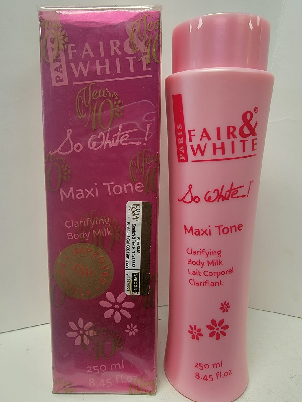 Fair &amp; White So White Maxi Tone Clarifying Milk 8.45 oz Fair &amp; White So White