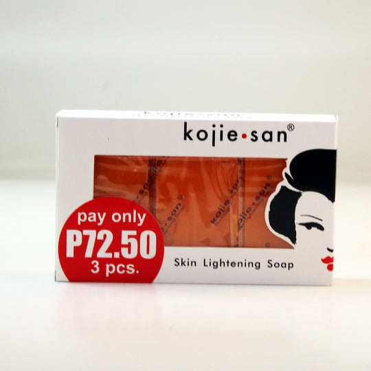 Kojiesan #672 Skin Lightening SOAP (White box 3Pcs x 65g / Pack) 6.90oz / 195g Kojie San
