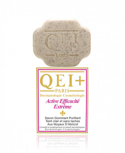 QEI+ Efficacite Extreme Exfoliating Purifying Soap Enriched with Apricot Extracts 7oz/200g Qei +