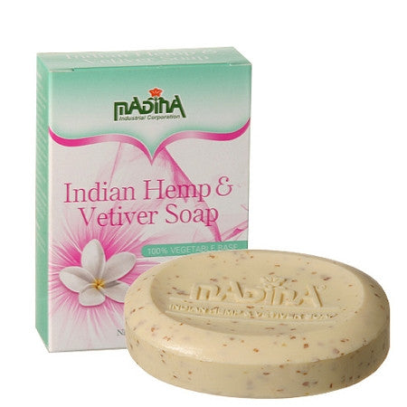 Madina Indian Hemp &amp; Vetiver Soap 3.5 oz MADINA