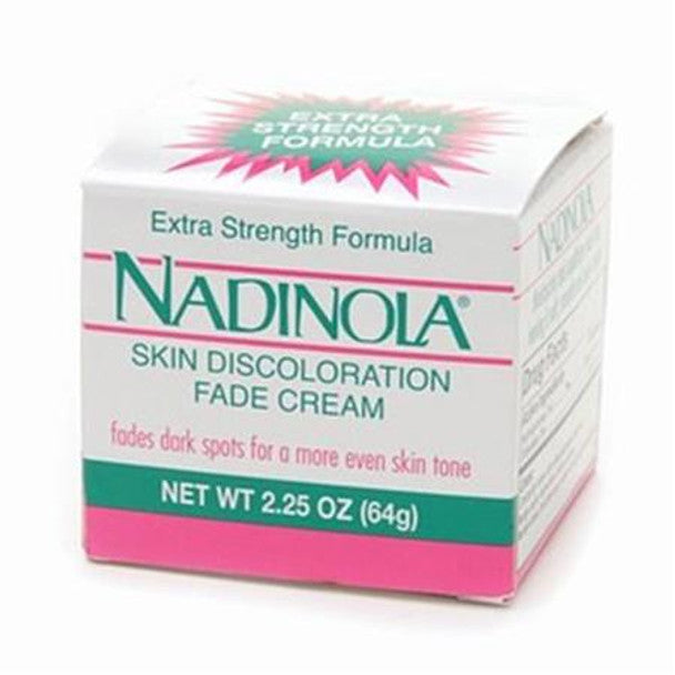 Nadinola Skin Discoloration Fade Cream Extra Strength 2.25 oz Nadinola