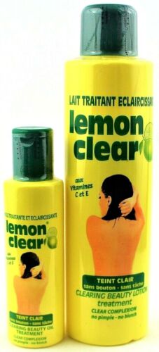 Lemon Clear lightening SET (lotion - Oil - Tube Cream - Soap) Lemon Clear