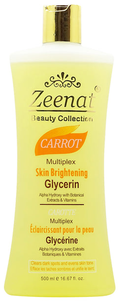 Zeenat Carrot Multiplex Skin Brightening Glycerin 500ml ZEENAT