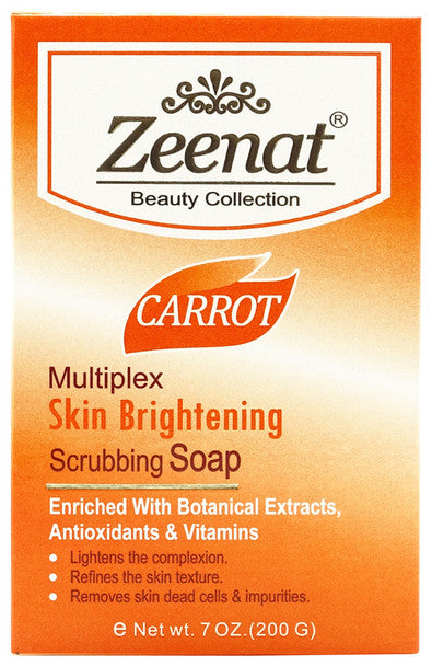 Zeenat Carrot Scrubbing Soap 7 oz ZEENAT